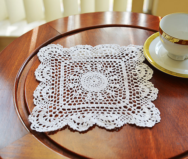 Crochet Square Placemat and Square Doilies